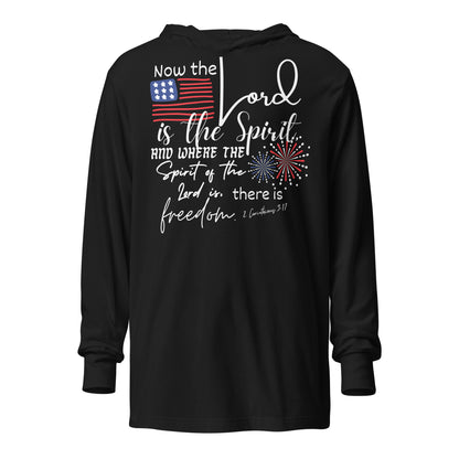 Hooded long-sleeve tee