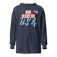 Hooded long-sleeve tee