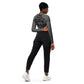 Recycled long-sleeve crop top