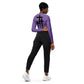 Recycled long-sleeve crop top